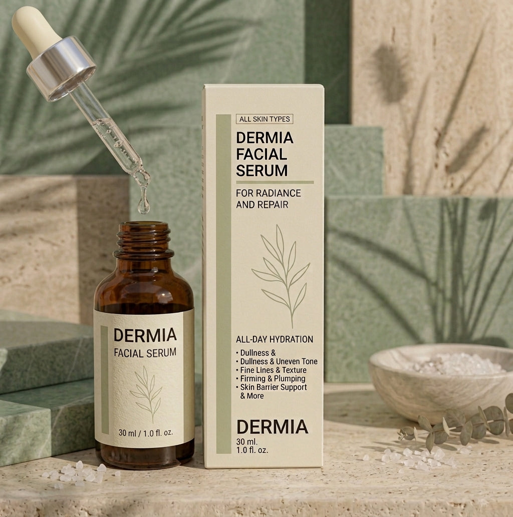 DERMIA Facial Serum | Radiance & Repair Serum with Vitamin C and Ceramides