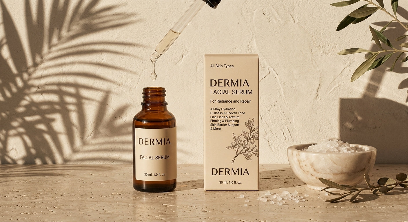 DERMIA Facial Serum | Radiance & Repair Serum with Vitamin C and Ceramides