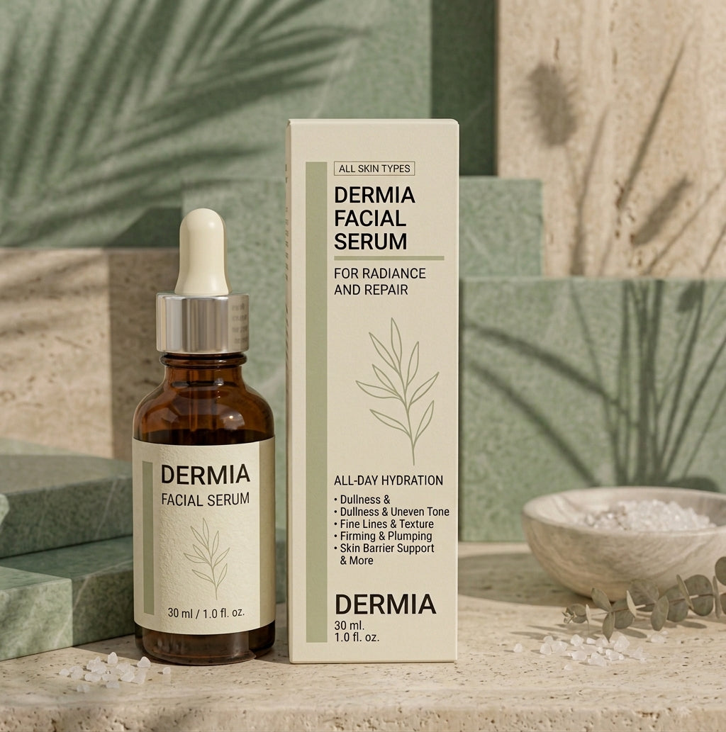 DERMIA Facial Serum | Radiance & Repair Serum with Vitamin C and Ceramides